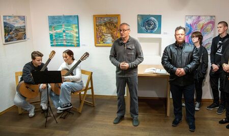 Pozdrav vodje JSKD, OI Dravograd Roberta Preglaua in podžupana Roberta Plimona